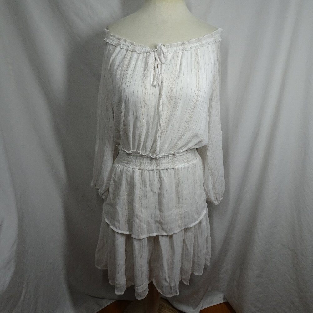 Pleione Golden Stripes Women Dress Size L